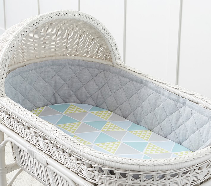 Aiden Geo Bassinet Fitted Sheet