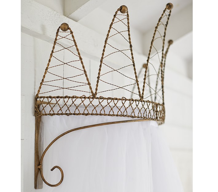 Crown Cornice with Tulle Sheers