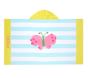 Butterfly Stripe Kid Beach Hooded Towel
