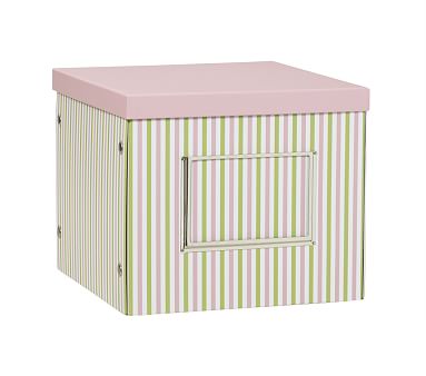 Pink Stripe Deep Cube Box