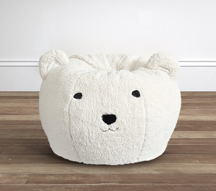 Ivory Winter Cutie Polar Bear Sherpa Anywhere Beanbag<sup>&#8482;</sup> Slipcover Only