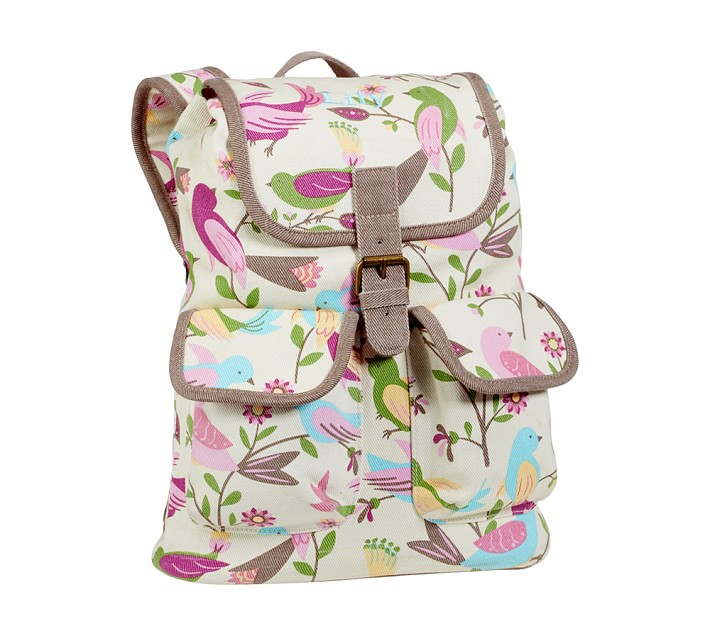 Brea White Bird, Small Backpack