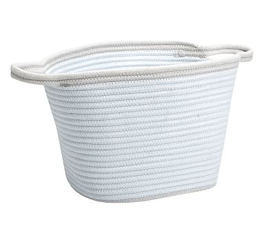 Blue Cotton Rope Basket, Small