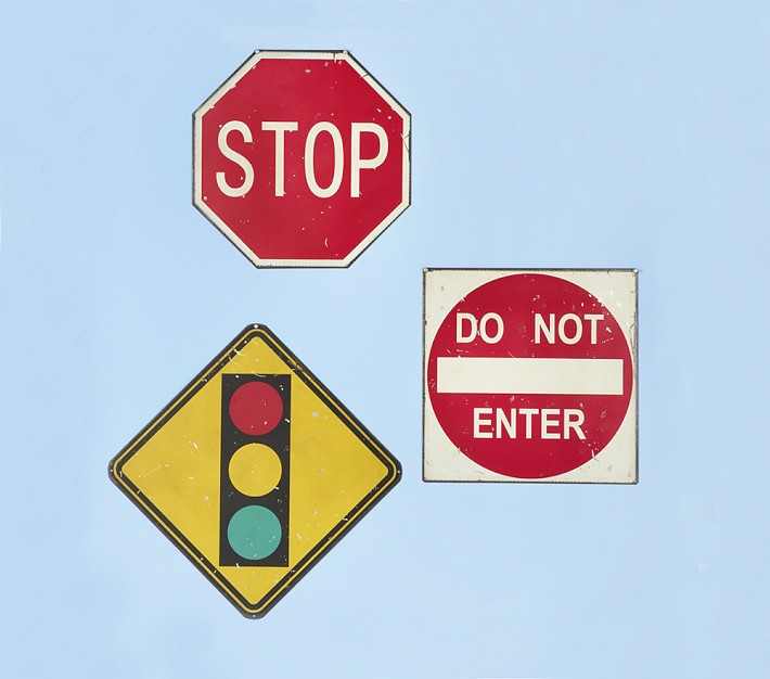 Rustic Street Signs, Set of 3