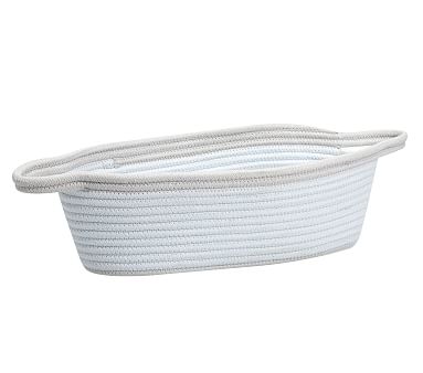 Blue Cotton Rope Changing Table Caddy