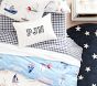 Sailboat Organic Reversible Duvet &amp; Shams