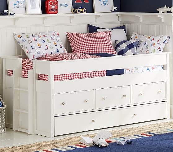 Hudson Sailboat Kids' Sheet Set | Pottery Barn Kids