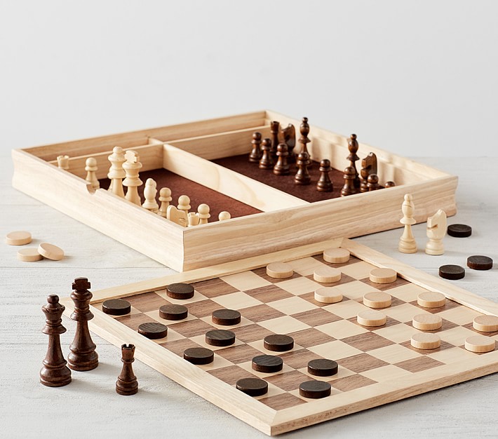 Chess &amp; Checkers Family Game Set