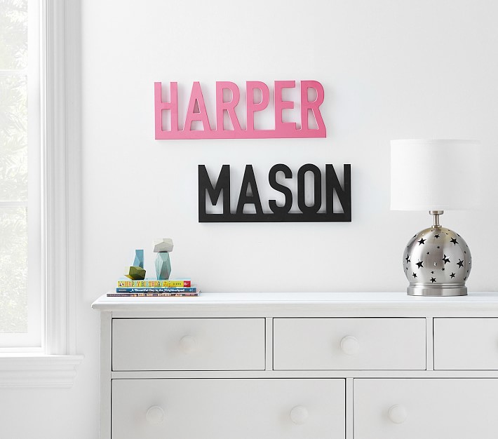 Personalized Modern Block Name | Pottery Barn Kids