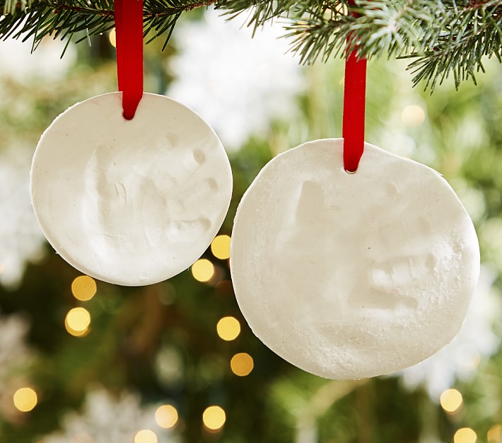 Glitter Hand Print Ornaments