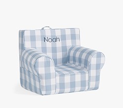 Kids Anywhere Chair®, Chambray Blue Twill with Buffalo Check