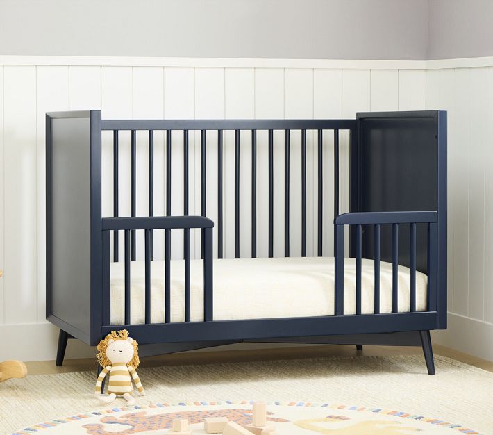 west elm x pbk Mid-Century Convertible Baby Crib | Pottery Barn Kids