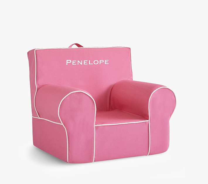 Kids Anywhere Chair&#174;, Bright Pink with White Piping
