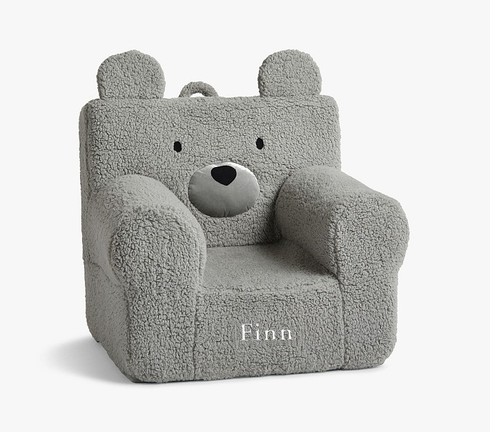 Kids Anywhere Chair&#174;, Gray Sherpa Bear