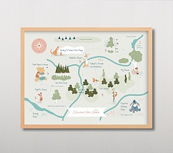 Minted® Disney's Winnie the Pooh Hundred Aker Woods Wall Art by Char-Lynn Griffiths