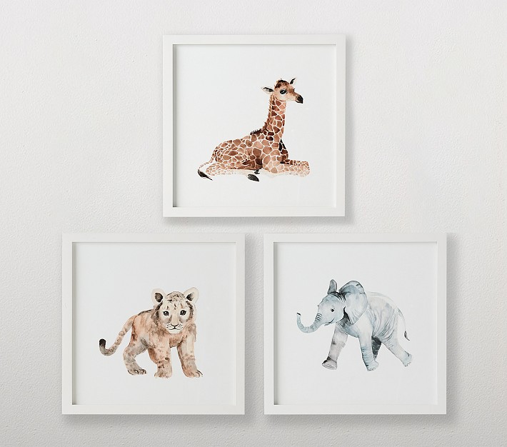 Nursery Animal Framed Art