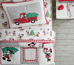 Disney Mickey Mouse Organic Holiday Sheet Set & Pillowcases