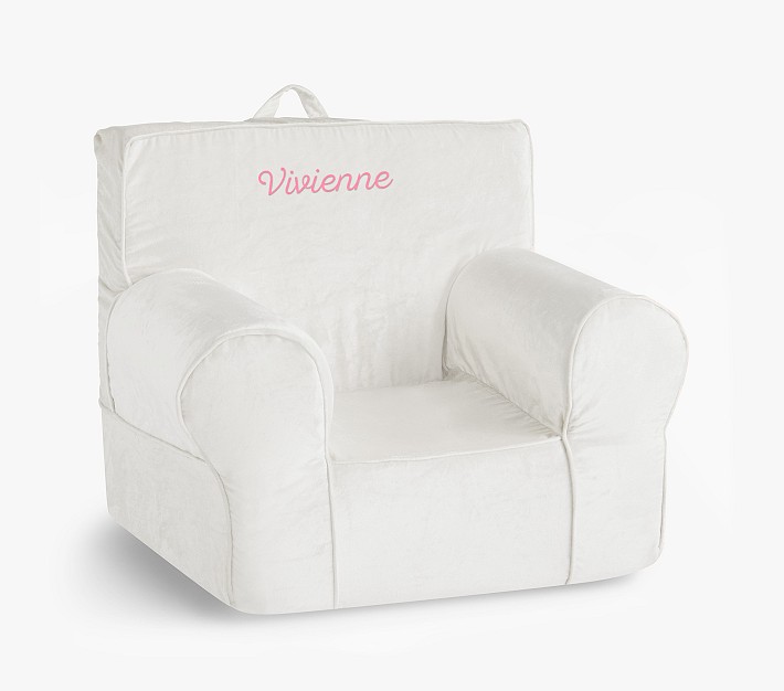 Kids Anywhere Chair&#174;, Ivory Velvet Slipcover Only