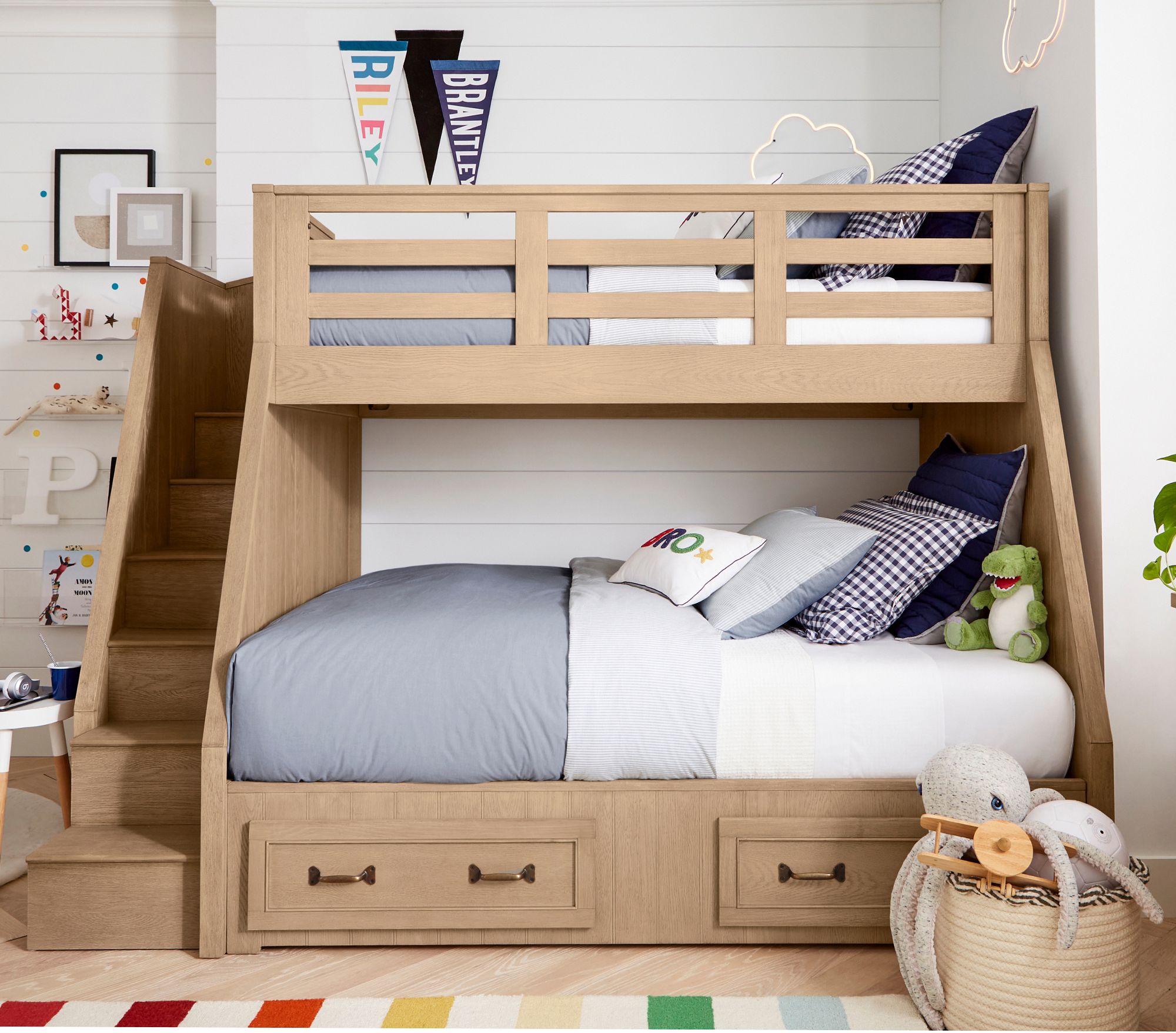 Alt image 1 for Belden Twin-Over-Full Stair Bunk Bed