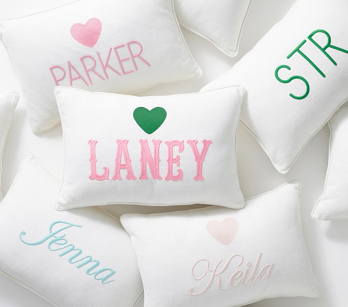 Heart Icon Personalized Pillow Cover