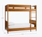 west elm x pbk Mid-Century Twin-Over-Twin Bunk Bed