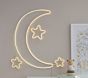 Moon And Stars Lit LED Decor