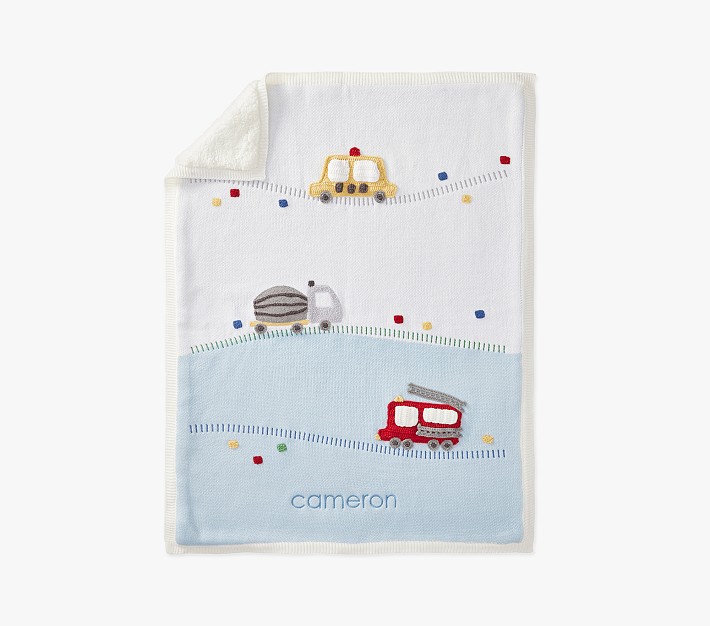 Things That Go Heirloom Baby Blanket Pottery Barn Kids