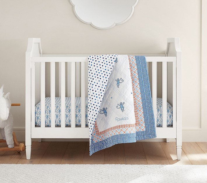 Roller Rabbit Monkey Baby Bedding | Pottery Barn Kids