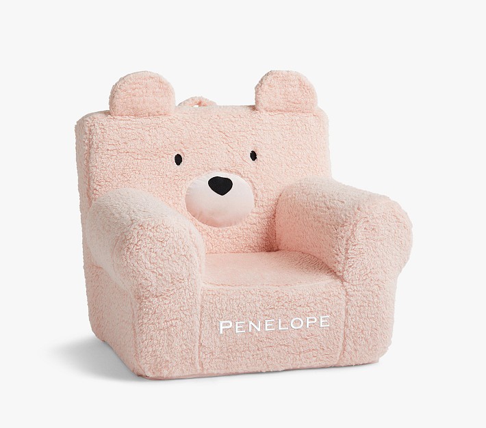 Kids Anywhere Chair&#174;, Blush Sherpa Bear Fur Slipcover Only