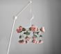 Felted Pink Roses Musical Baby Crib Mobile
