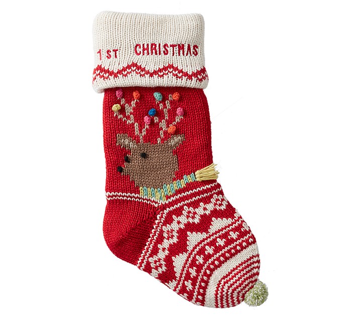 Baby's First Reindeer Merry &amp; Bright Stocking