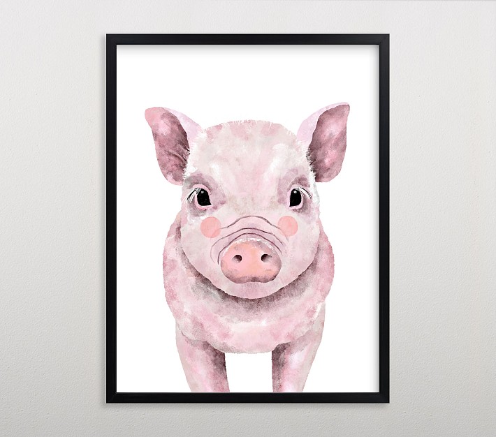 Limited Edition Minted&#174; Baby Animal Pig Wall Art by Cass Loh