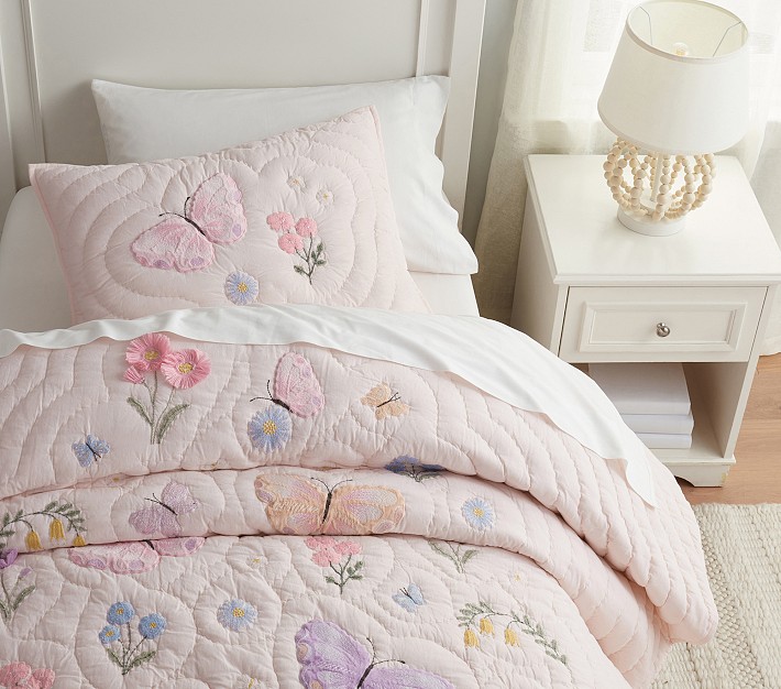 Wildflower Butterfly Quilt &amp; Shams