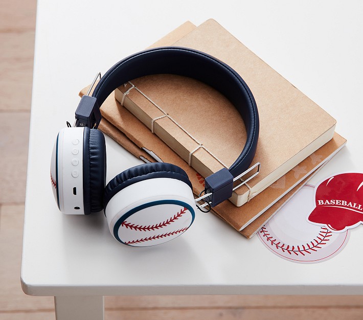 Wireless Bluetooth Baseball Headphones Pottery Barn Kids