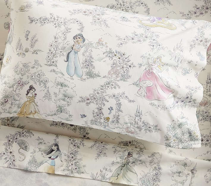 Disney Princess Heritage Organic Toddler Sheet Set | Pottery Barn Kids