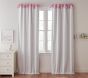 Oxford Stripe Bow Top Blackout Curtain