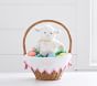 Embroidered Trim Easter Basket Liner