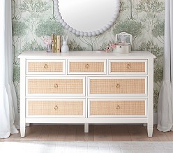 Ava Regency Caned Extra-Wide Dresser (56")