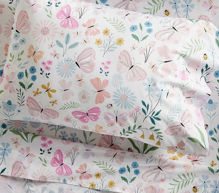 Wildflower Butterfly Toddler Sheet Set