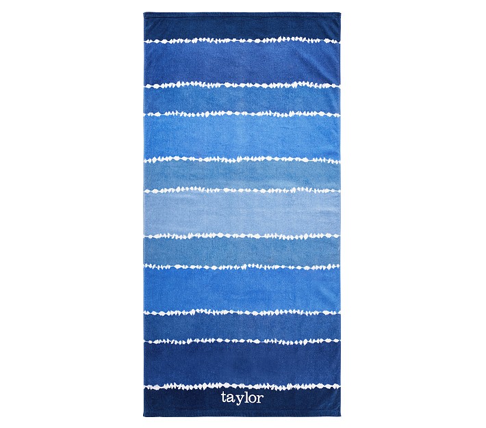 Tie-Dye Stripe Kid Beach Towel