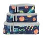 Mackenzie Navy Solar System Glow-in-the-Dark Packing Cubes, Set of 3