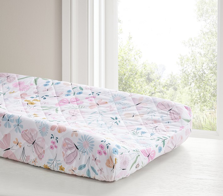 Wildflower Butterfly Changing Pad Cover