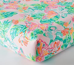 Lilly Pulitzer Isle Be Back Organic Crib Fitted Sheet