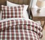 Stewart Plaid Organic Flannel Duvet Cover &amp; Shams