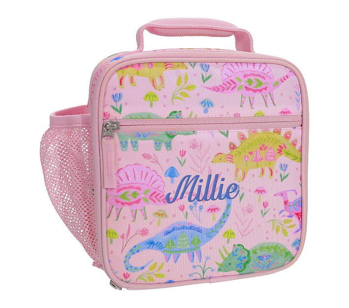 Mackenzie Heritage Pink Dinos Lunch Boxes | Pottery Barn Kids