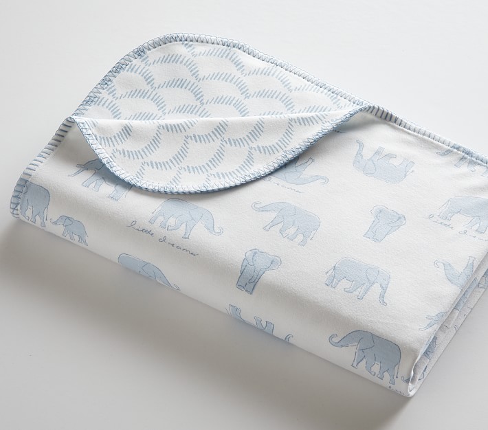 Elephant Pima Cotton Baby Blanket Pottery Barn Kids