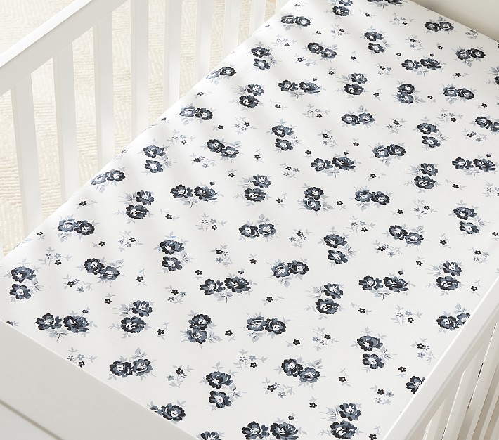 Emily &amp; Meritt Floral Crib Fitted Sheet