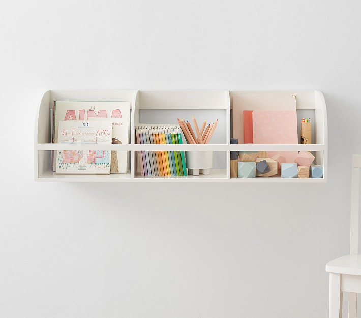 Wood &amp; Acrylic Cubby Shelf