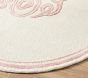 Cursive Monogram Round Rug