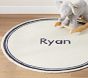 Futura Name Round Rug